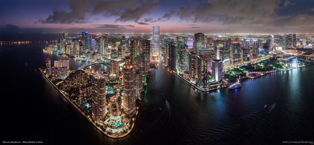 Miami Skyline at Dusks