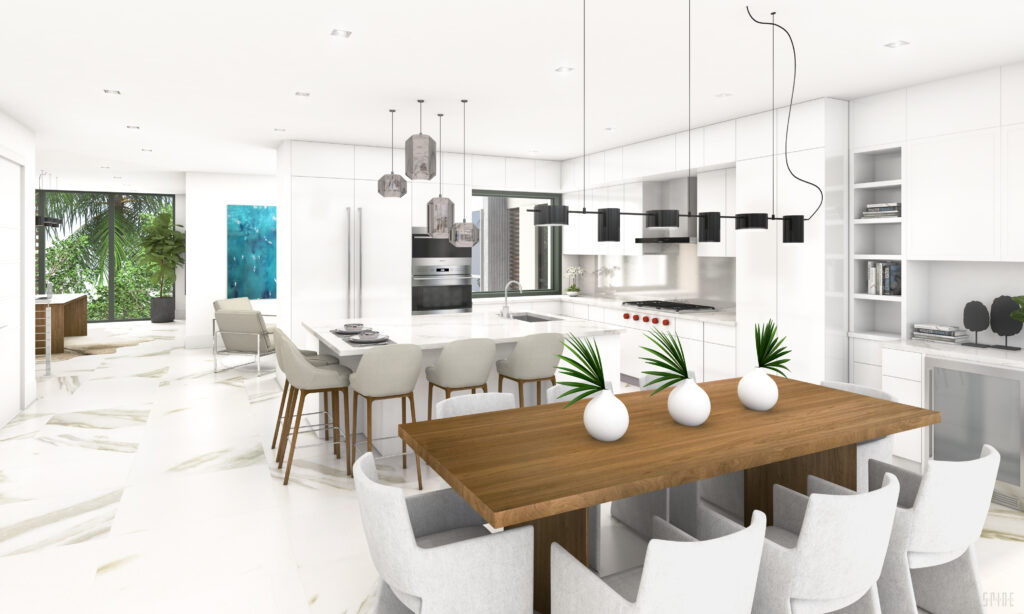 Dahlia Kitchen and Dining Koya Bay Rendering