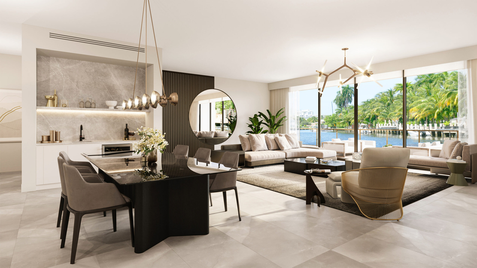 160 Marina Bay Portofino Residence Living Dining scaled